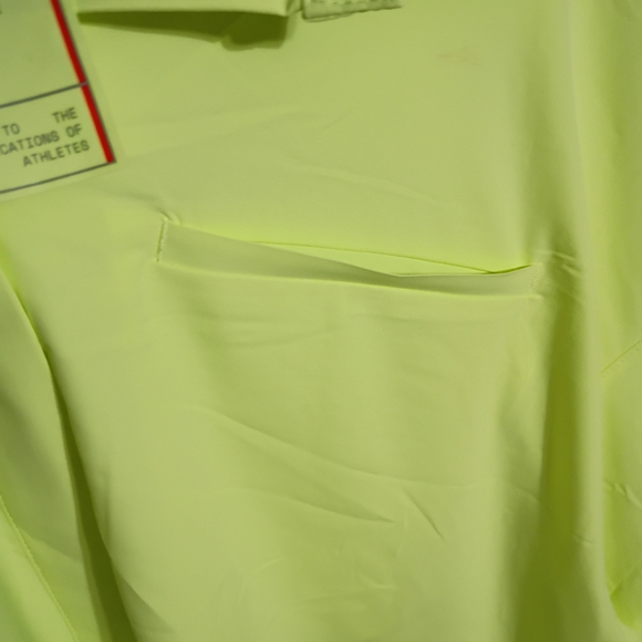 Nike Dri-FIT Lime Green Snap-Front Shirt - Picture 3 of 12